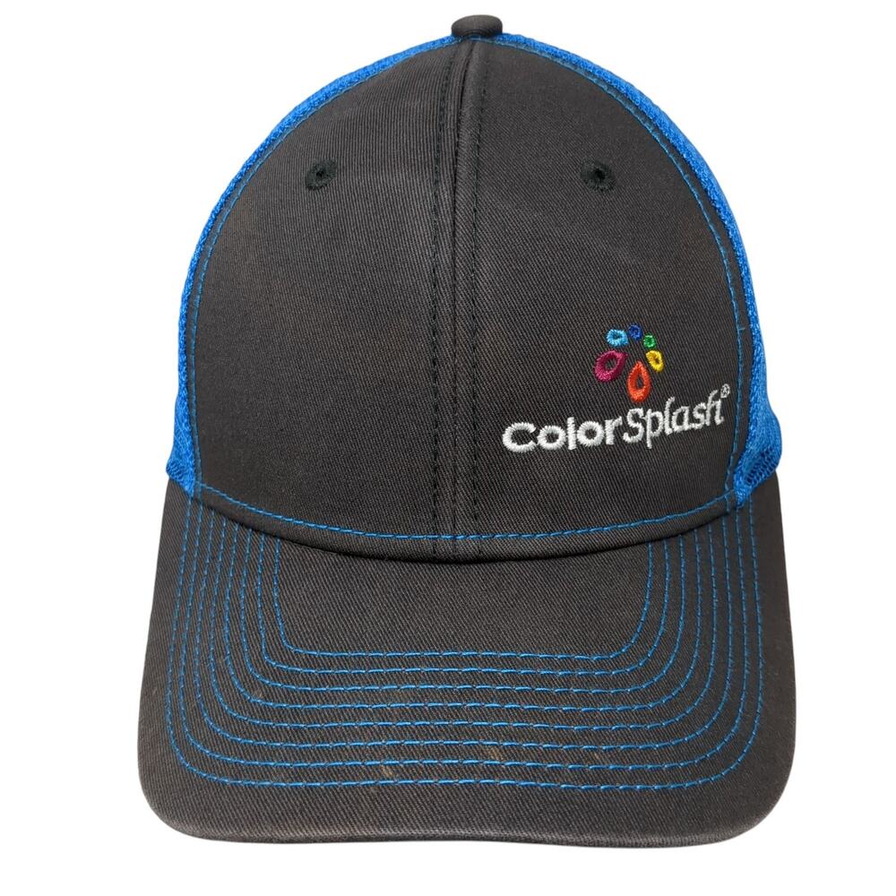 Color Splash Snapback Trucker Hat Multi One Size Mesh Back Paramount Apparel
